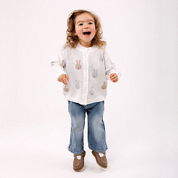 Кардиган вязаный LUKNO "Зайчики"